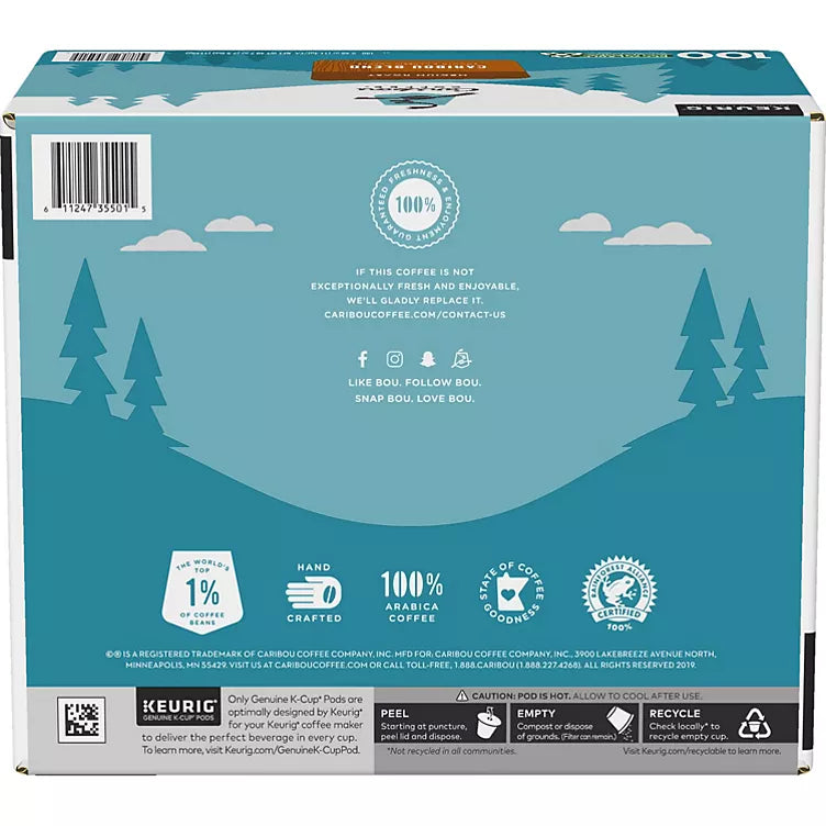 Caribou Coffee Caribou Blend K-Cup Pods (100 ct.)