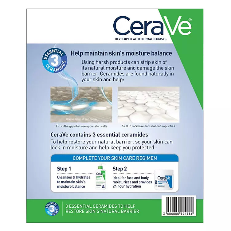 CeraVe Hydrating Facial Cleanser, Normal to Dry Skin (12 fl. oz., 2 pk.)