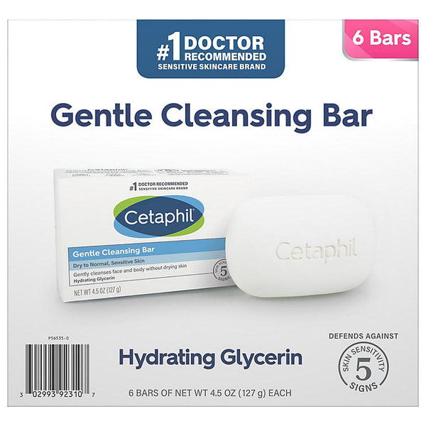 Cetaphil Gentle Cleansing Bar (4.5 oz., 6 pk.)