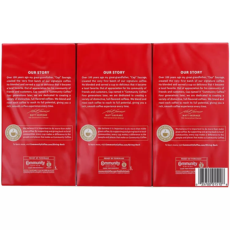 Community Coffee Dark Roast Ground Coffee (3pk.)