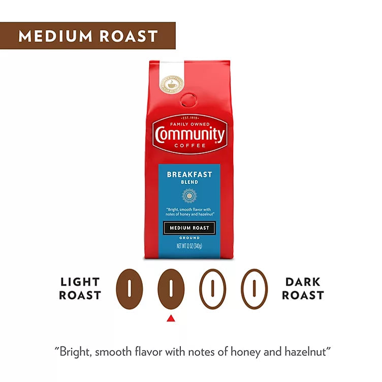 Community Coffee Ground, Breakfast Blend (46 oz.)