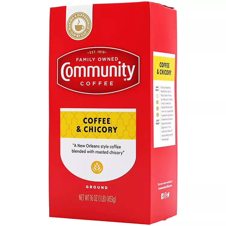 Community Coffee Ground, Coffee & Chicory (3pk.)