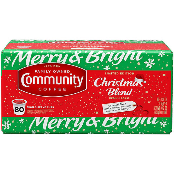 Community Coffee Single-Serve Cups, Christmas Blend (80 ct.)