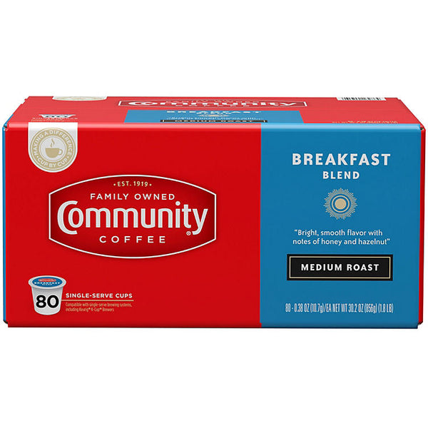 Community Coffee Single Serve Cups, Breakfast Blend (80 ct.)