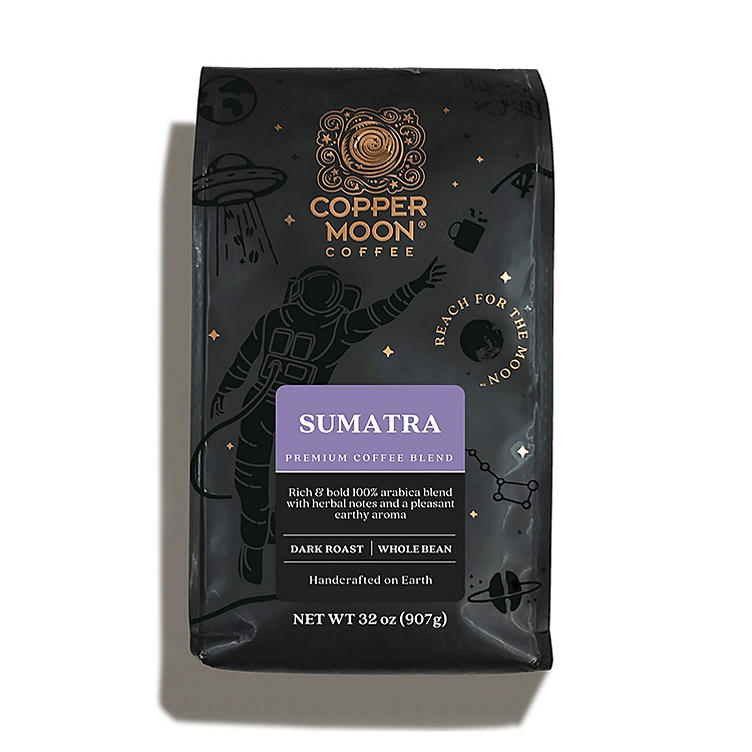 Copper Moon Coffee Whole Bean Blend, Sumatra (32 oz.)