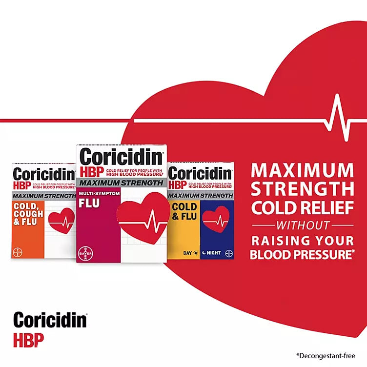 Coricidin HBP Max Strength Cold & Flu (48 ct.)