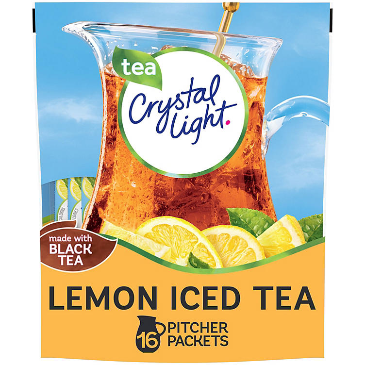 Crystal Light Lemon Iced Tea Naturally Flavored Powdered Drink Mix (16 ct.)