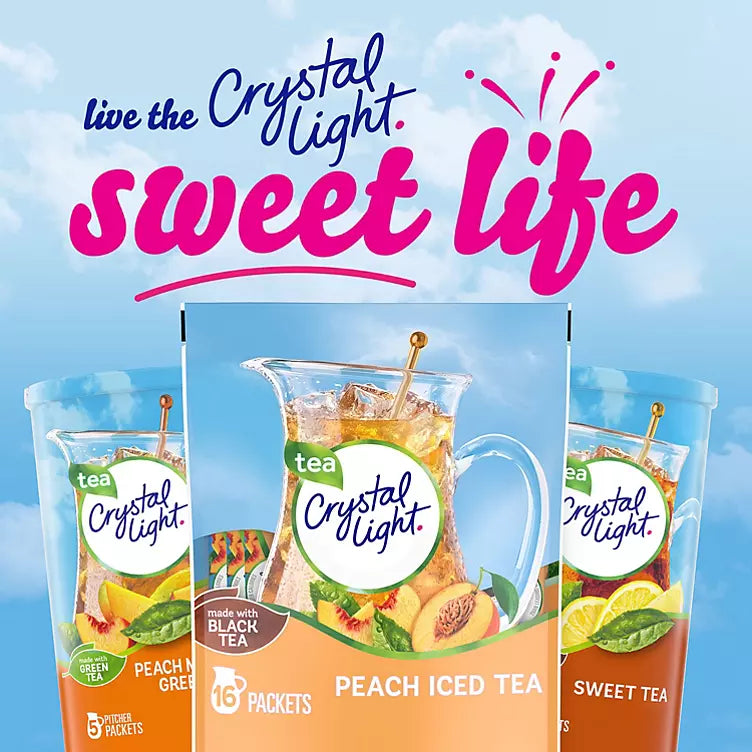 Crystal Light Peach Iced Tea Powdered Drink Mix (4.55 oz.)