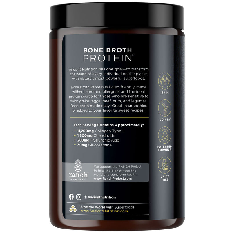 Bone Broth Protein Chocolate 17.8 oz (504g)