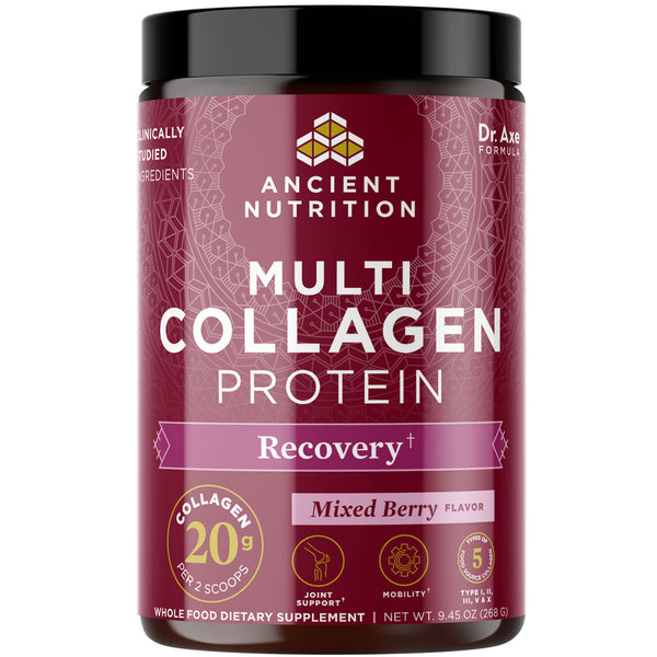 Multi Collagen Protein Recovery Mixed Berry Flavor 9.45 أوقية (268 جم)