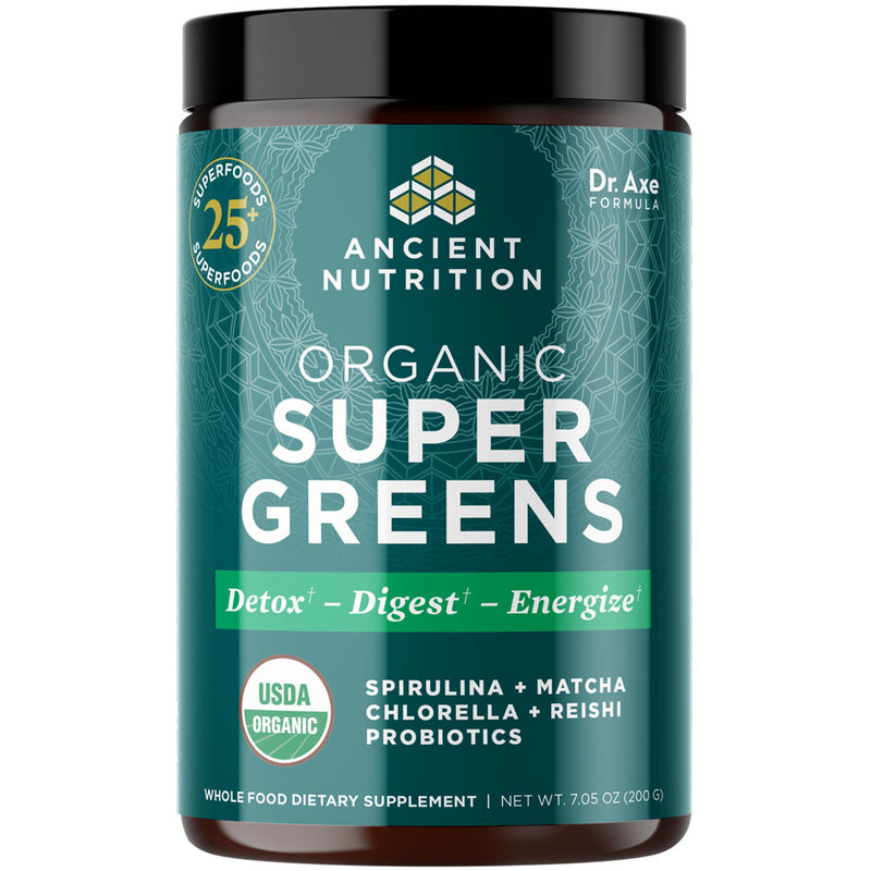 Organic SuperGreens Powder Greens Flavor 7.05 oz (200 g)