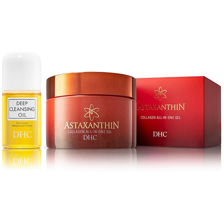 DHC's Astaxanthin Collagen All-in-One Gel + DHC Deep Cleansing Oil
