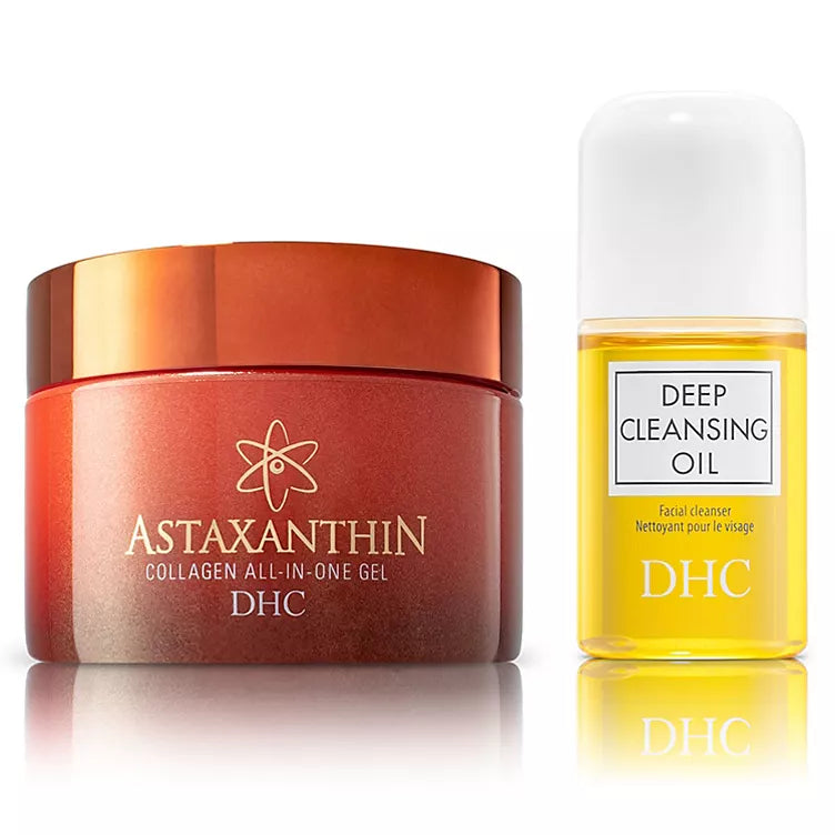 DHC's Astaxanthin Collagen All-in-One Gel + DHC Deep Cleansing Oil
