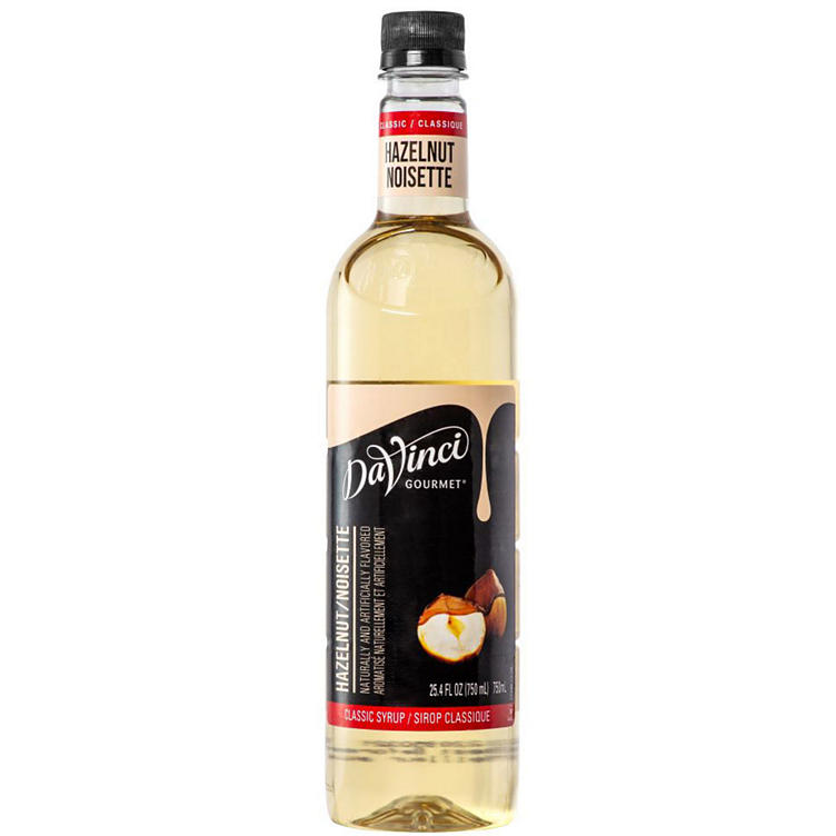 DaVinci Gourmet Classic Hazelnut Beverage Syrup (750 ml)