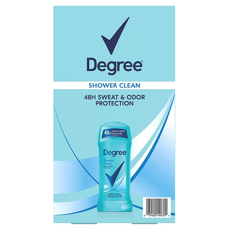 Degree Antiperspirant Deodorant, Shower Clean (2.6 oz., 5 pk.)