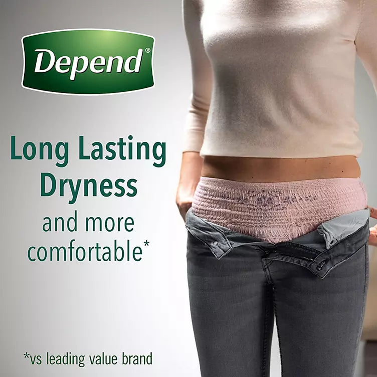 Depend Fit-Flex Incontinence & Postpartum Underwear for Women (Choose Your Size)