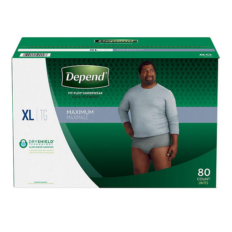 Depend FitFlex Underwear for Men (Choose Your Size)