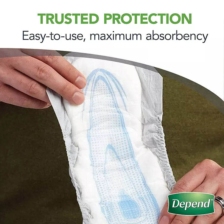 Depend Incontinence Guards for Men, Maximum Absorbency (52 ct., 2 pk.)