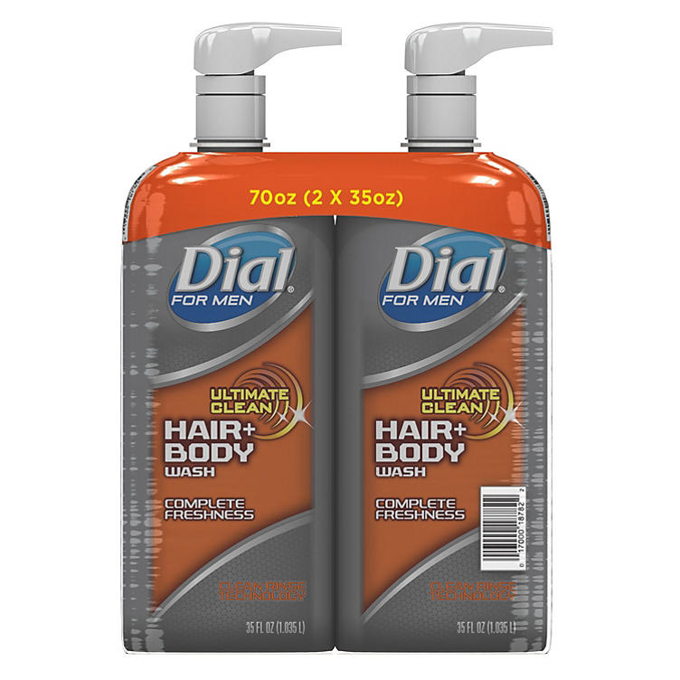 Dial for Men Ultimate Clean Hair + Body Wash, Ultimate Clean (35 fl. oz., 2 pk.)