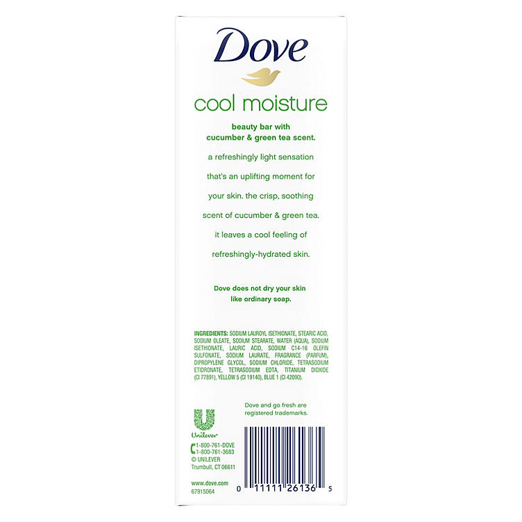 Dove Go Fresh Beauty Bar, Cool Moisture (3.75 oz., 16 ct.)
