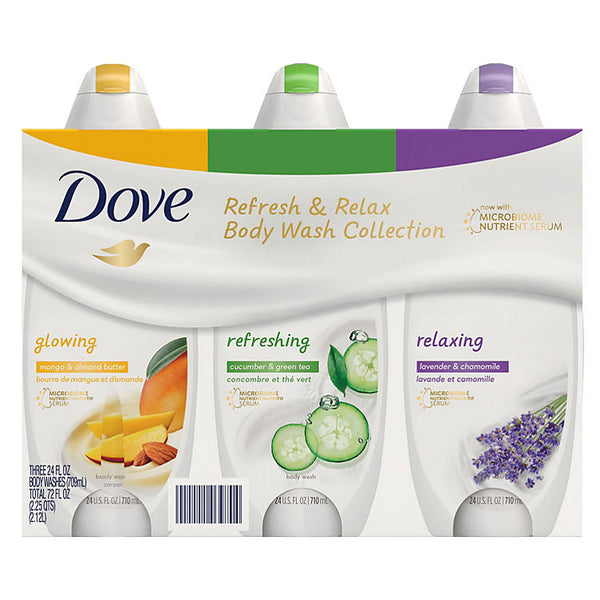 Dove Refresh & Relax Body Wash Collection (24 fl. oz., 3 pk.)