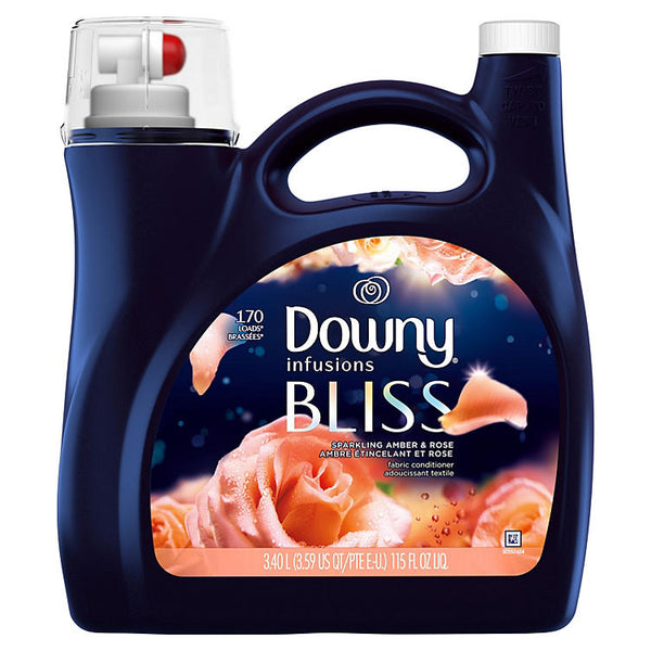 Downy Infusions Bliss Liquid Fabric Softener, Sparkling Amber & Rose (115 fl. oz., 170 loads)