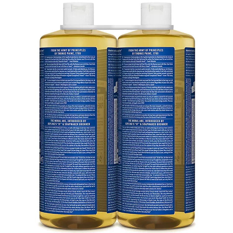 Dr. Bronner's Hemp Peppermint Pure-Castile Soap (25 fl. oz., 2 pk.)