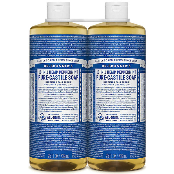 Dr. Bronner's Hemp Peppermint Pure-Castile Soap (25 fl. oz., 2 pk.)