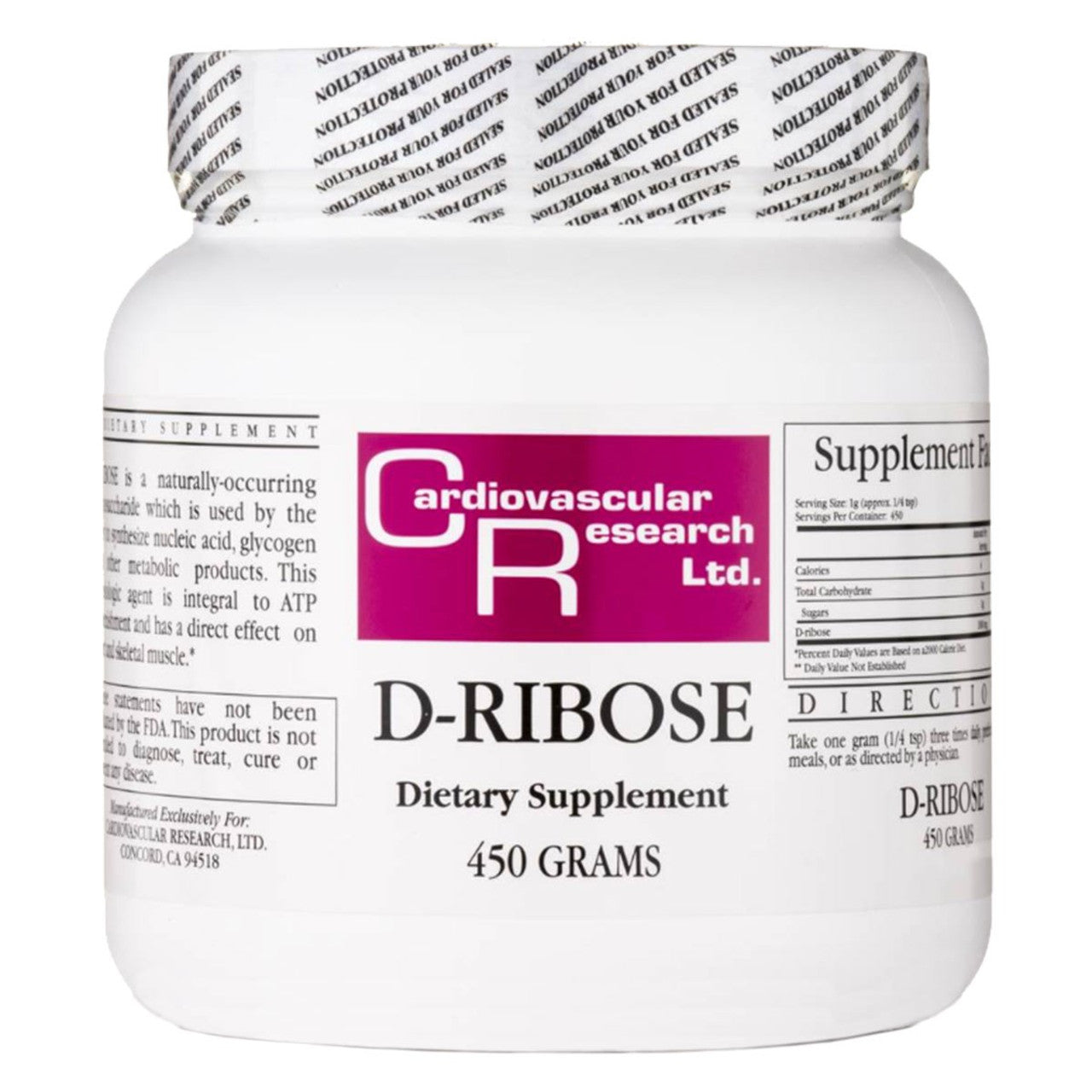 D Ribos D-Ribose 450 gms