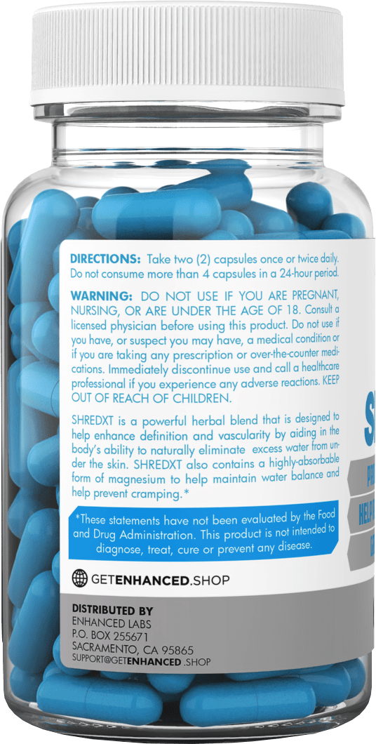SHRED XTShred XT Natural Diuretic - 60 Caps , to Improve Muscle Defini