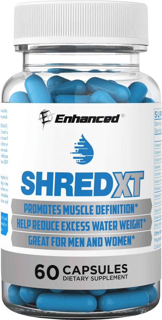 Shred XT Natural Diuretic - 60 Caps To Improve Muscle Definition and Reduce Excess Water Weight