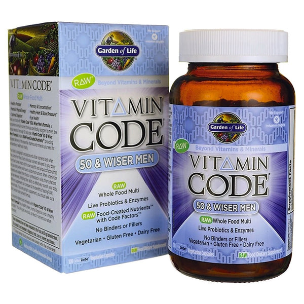 Vitamin Code 50 & Wiser Men 120 vcaps