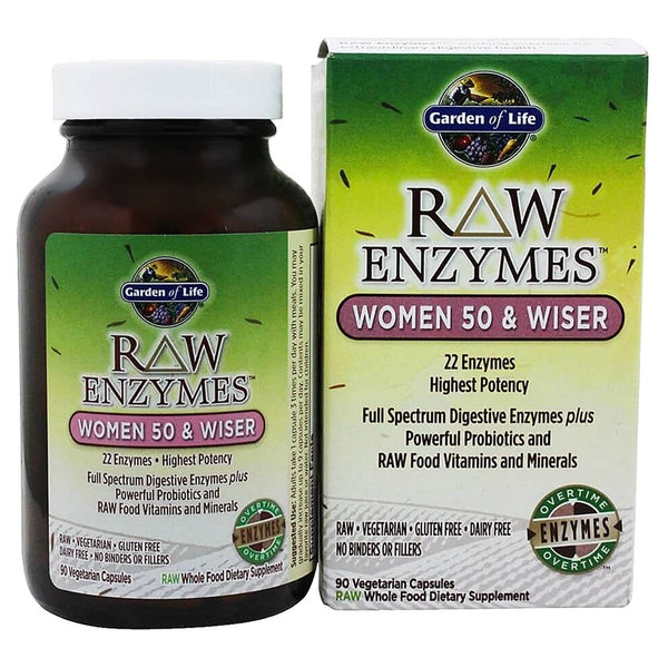 RAW Enzymes Women 50 &amp; Wiser 90 vcaps