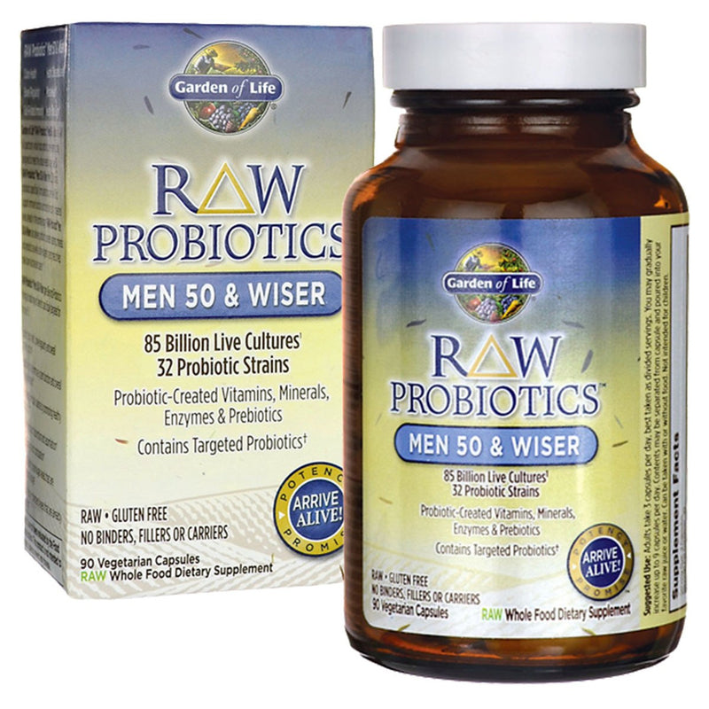 Raw Probiotics Men50 Wiser 90 Vcaps