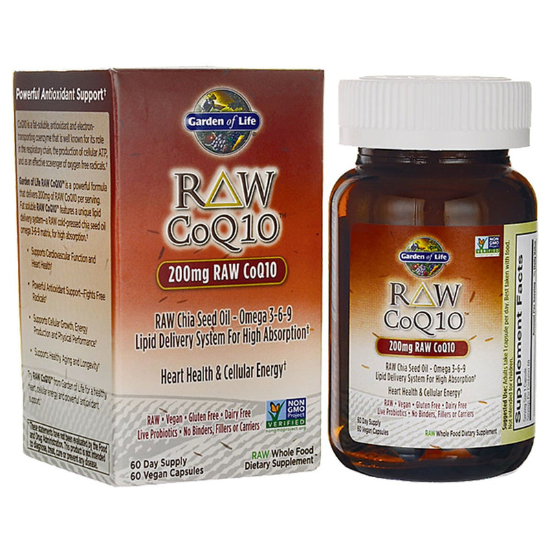 RAW CoQ10 200 mg 60 vcaps