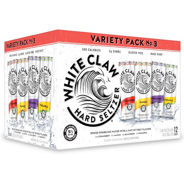 White Claw Hard Seltzer 버라이어티 팩 #3 - 12팩/12fl oz 캔