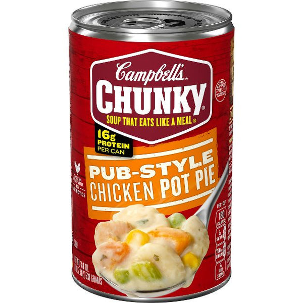 Campbell's 分厚いパブ スタイル チキン ポット パイ スープ - 18.8 オンス