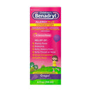 Children's Benadryl Allergy Plus Congestion Relief Liquid - グレープ - ジフェンヒドラミン - 4 液量オンス