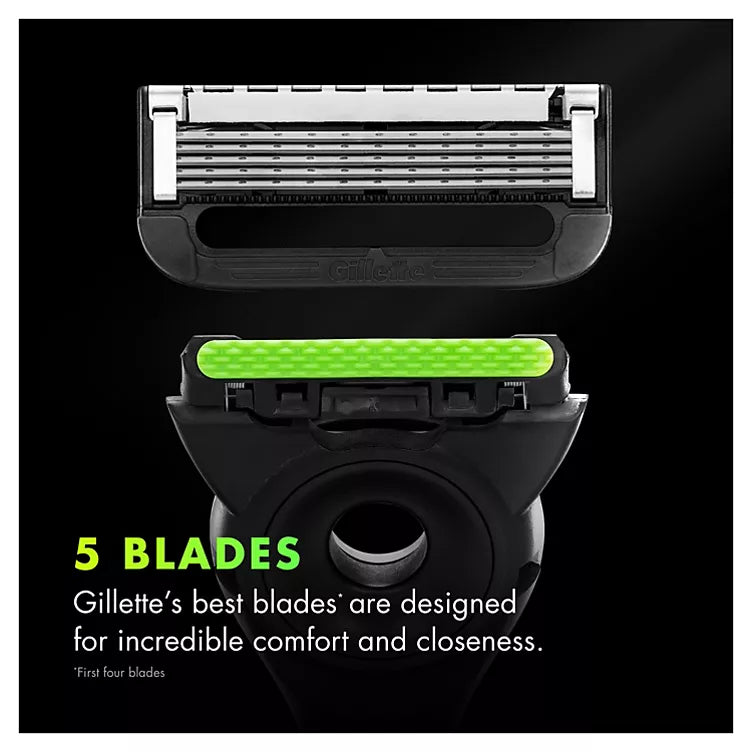 GilletteLabs with Exfoliating Bar Men's Razor with Travel Case + 6 ct. Blade Refills