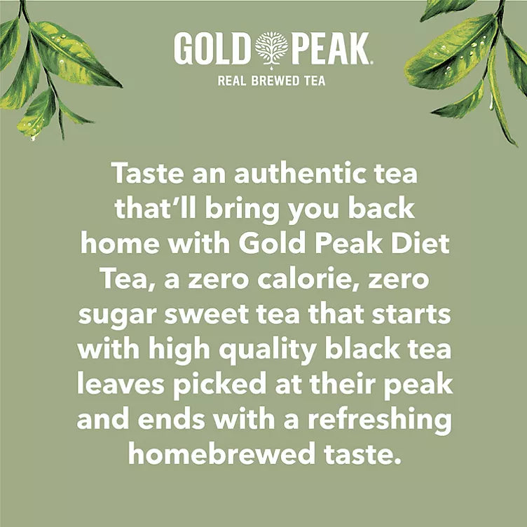Gold Peak Tea Zero Sugar Sweet Tea (16.9 fl. oz., 18 pk.)