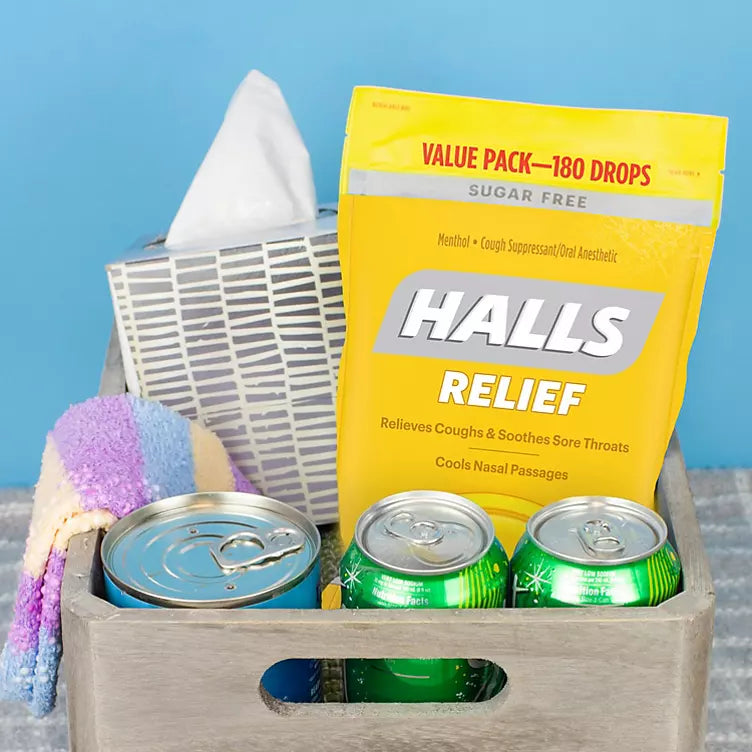Halls Relief Honey Lemon Sugar-Free Cough Drops Value Pack (180 ct.)