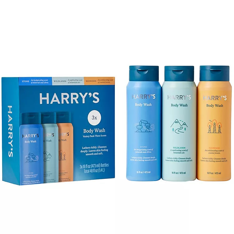 Harry's Body Wash, Variety Pack (16 fl. oz., 3 pk.)