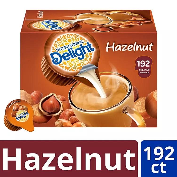 International Delight Hazelnut Coffee Creamer Singles (192 ct.)