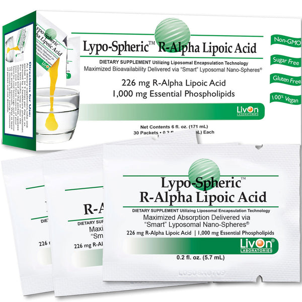 Lypo-Spheric® R-アルファ リポ酸 30 パック