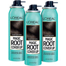 L'Oreal Paris Magic Root Cover Up Temporary Gray Concealer Spray, Dark Brown (3 pk.)