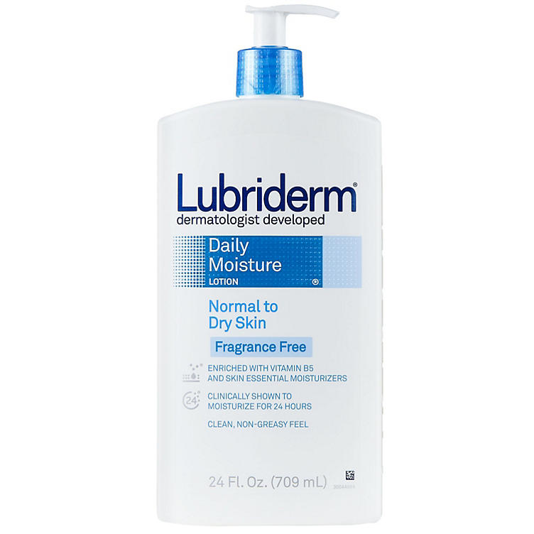 Lubriderm Daily Moisture Body Lotion, Fragrance-Free (24 fl. oz., 2 pk.)