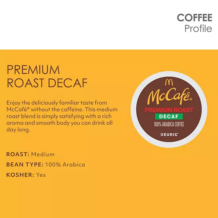 McCafe Decaf Premium Roast K-Cup Coffee Pods (94 ct.)