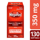MegaRed 350mg Omega-3 Krill Oil Dietary Supplement (130 ct.)