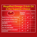 MegaRed 500mg Omega-3 Krill Oil Dietary Supplement (90 ct.)
