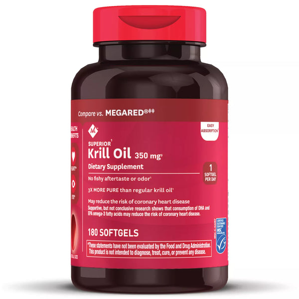 Member's Mark Antarctic Pure Krill Oil, 350 mg (180 ct.)